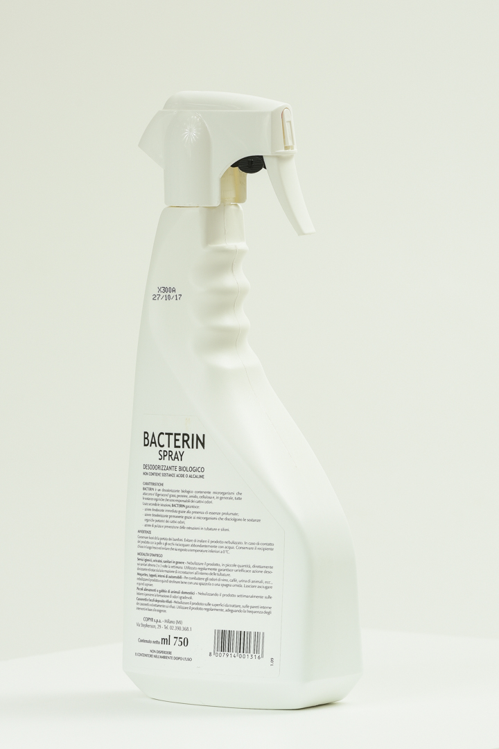 BACTERIN SPRAY - Cattura odori biologico - Bricofrana - Vendita Online